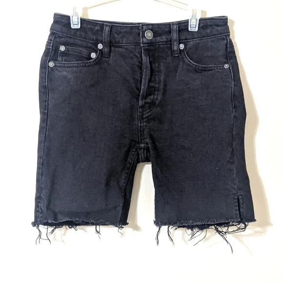 Free People We The Free Black Distressed Shorts | Size 24 - Picture 1 of 8